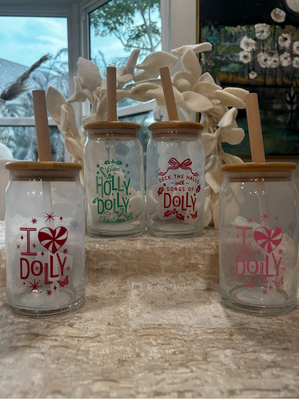Dolly Holiday glasses set of 4